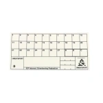 TARJETA CONTROL PAPEL SINTÉTICO -irrompible-